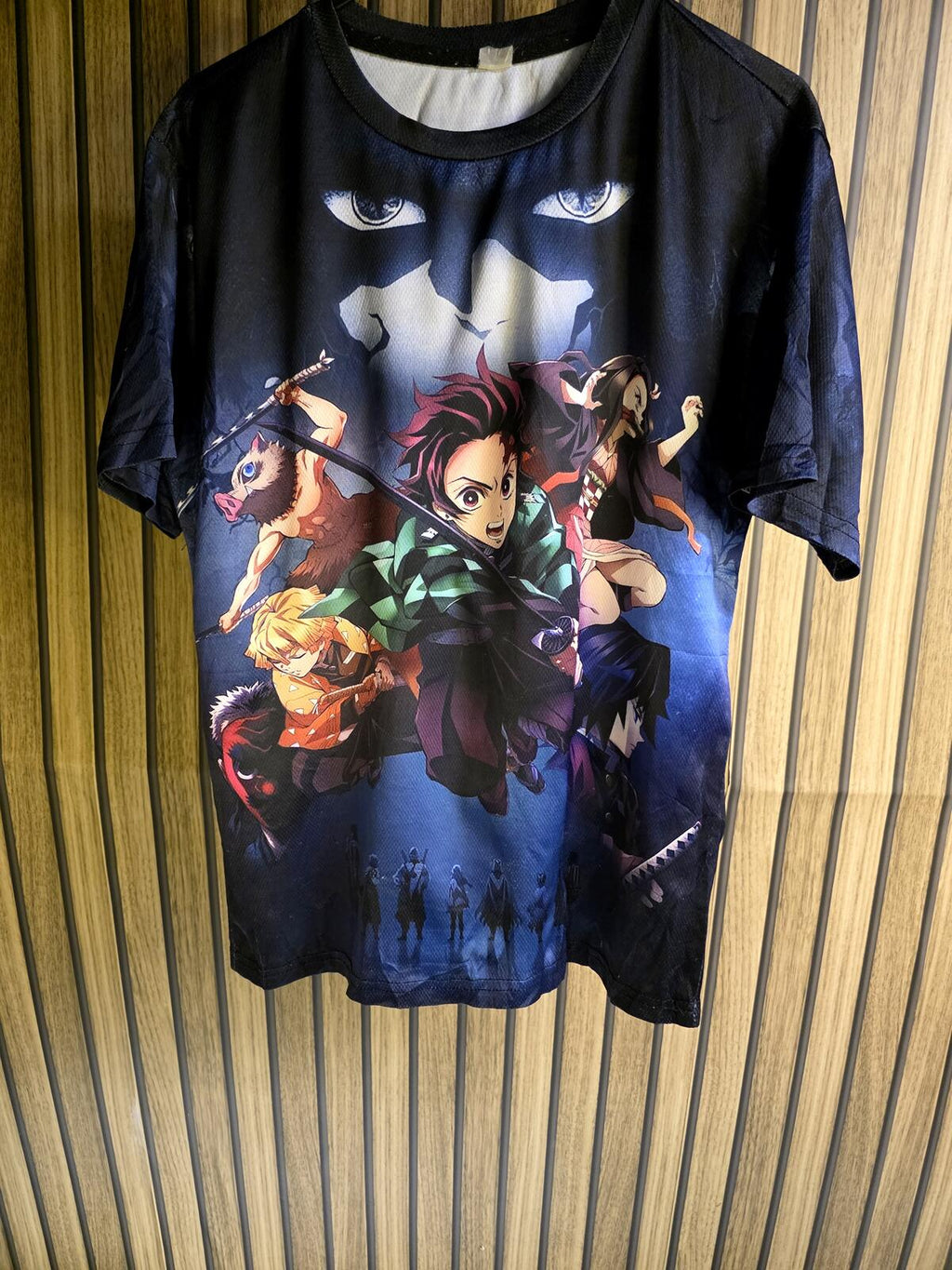 Anime Demon Slayer T-shirt Black Graphic Print Regular XS
