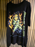 Billie Eilish Anime Graphic T-Shirt Black Print Size XL
