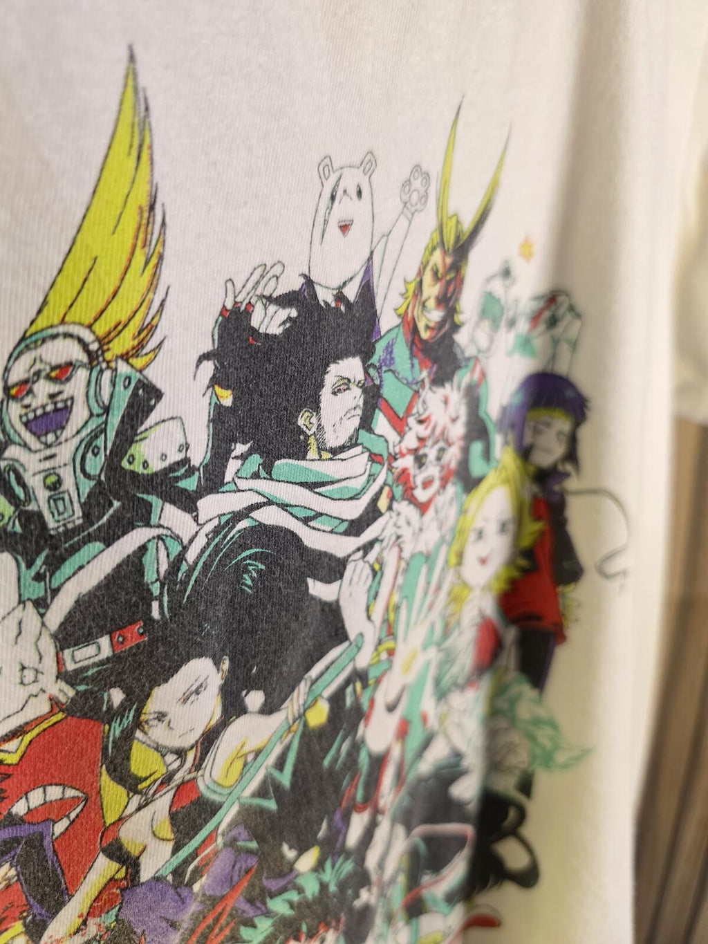 My Hero Academia Graphic T-Shirt White Medium Cotton