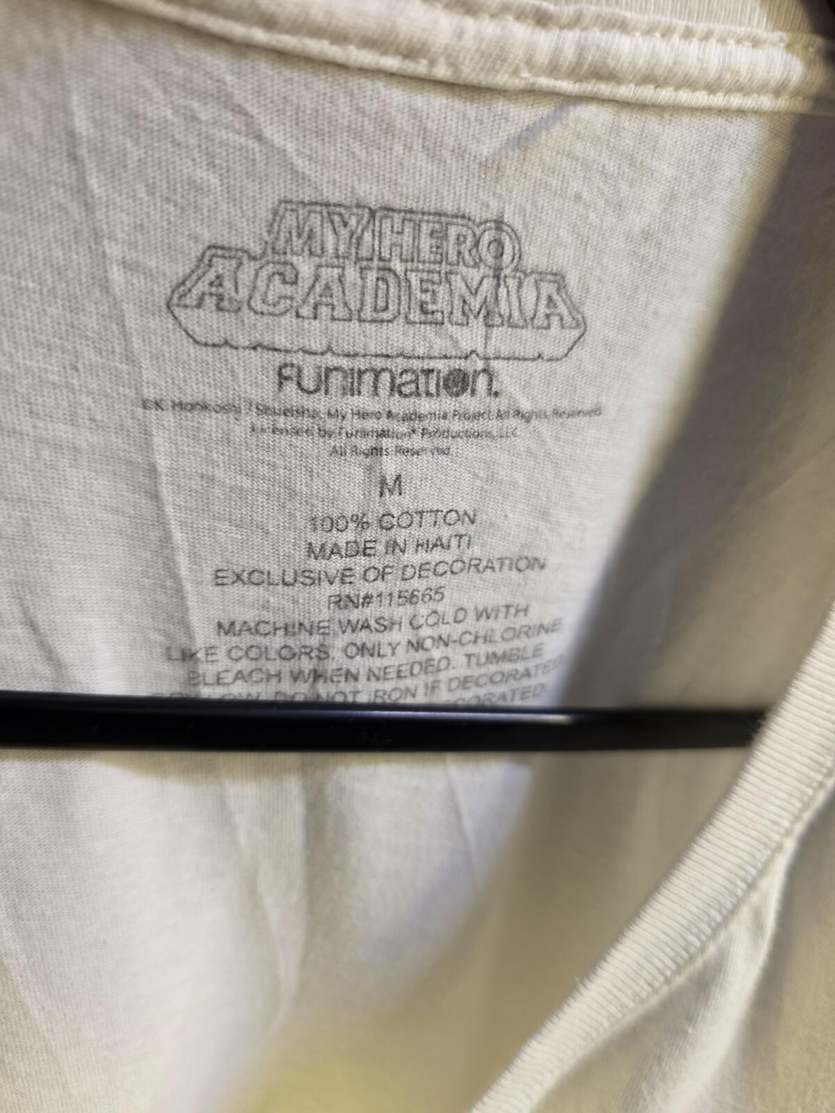 My Hero Academia Graphic T-Shirt White Medium Cotton