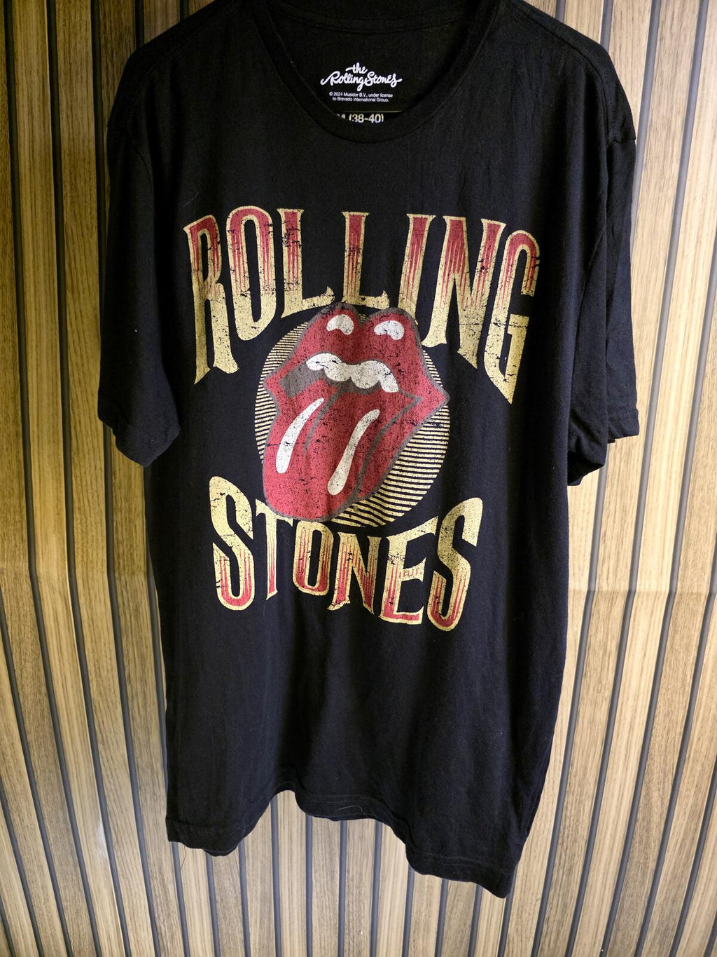 The Rolling Stones Black Graphic Logo T-Shirt Medium 2024