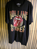 The Rolling Stones Black Graphic Logo T-Shirt Medium 2024