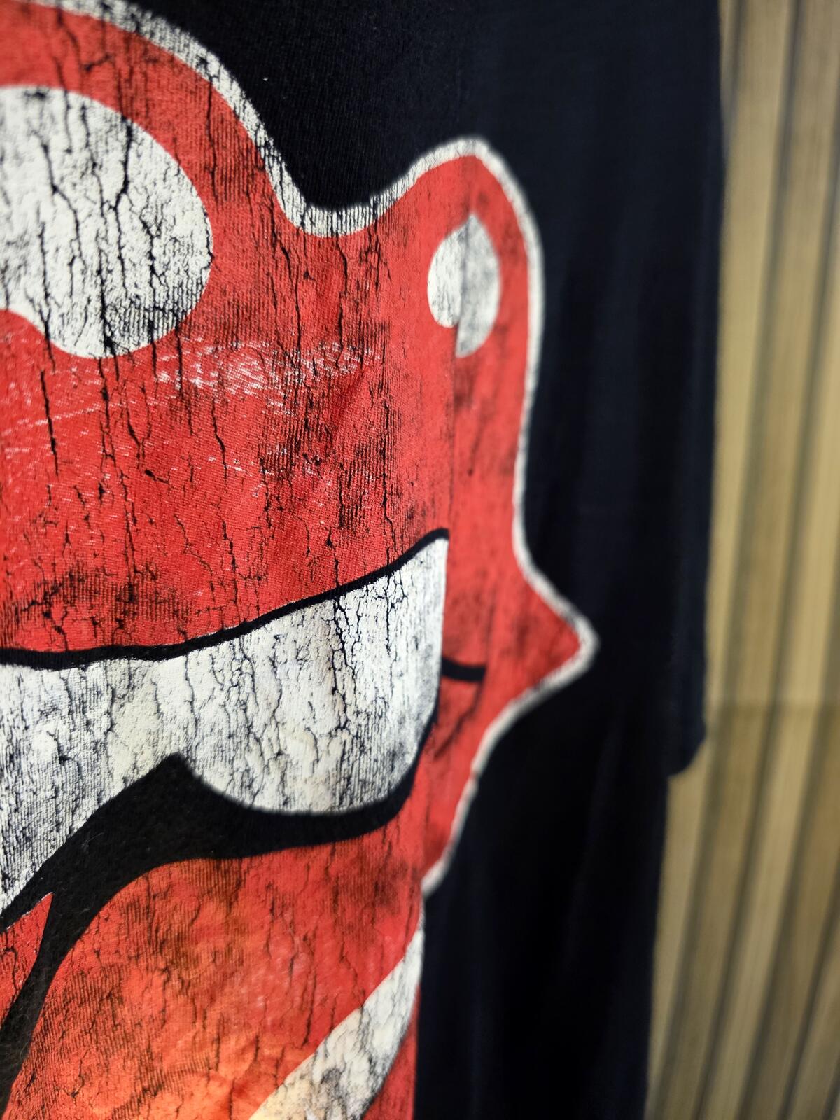 The Rolling Stones Tongue Logo T-Shirt 1983 Black Large
