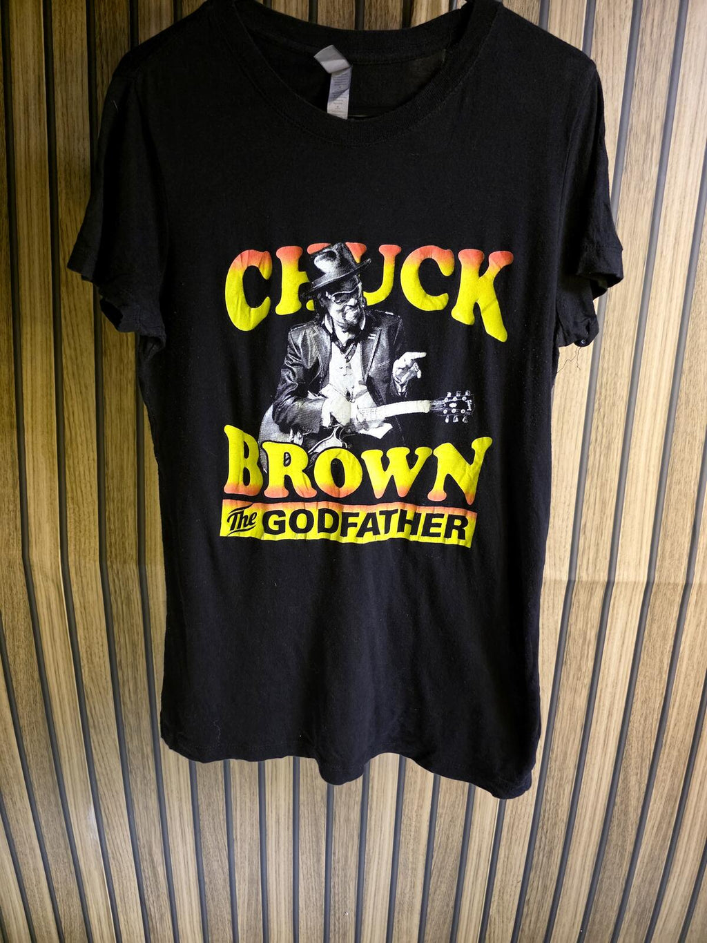 Chuck Brown The Godfather Graphic T-Shirt Black Medium