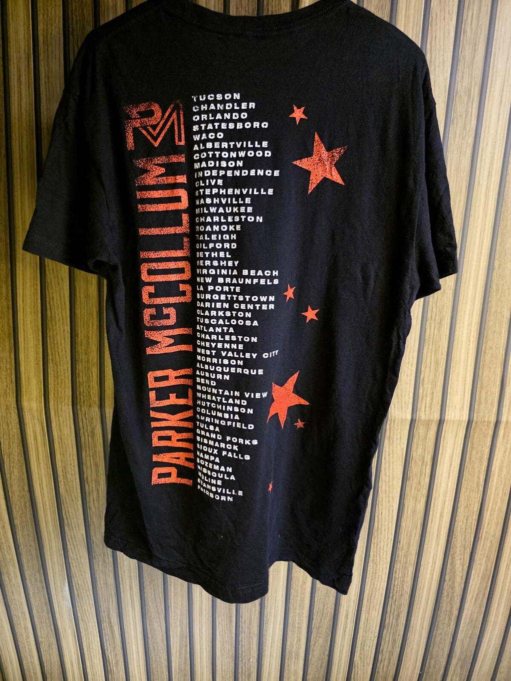 Parker McCollum Tour T-shirt Black Small