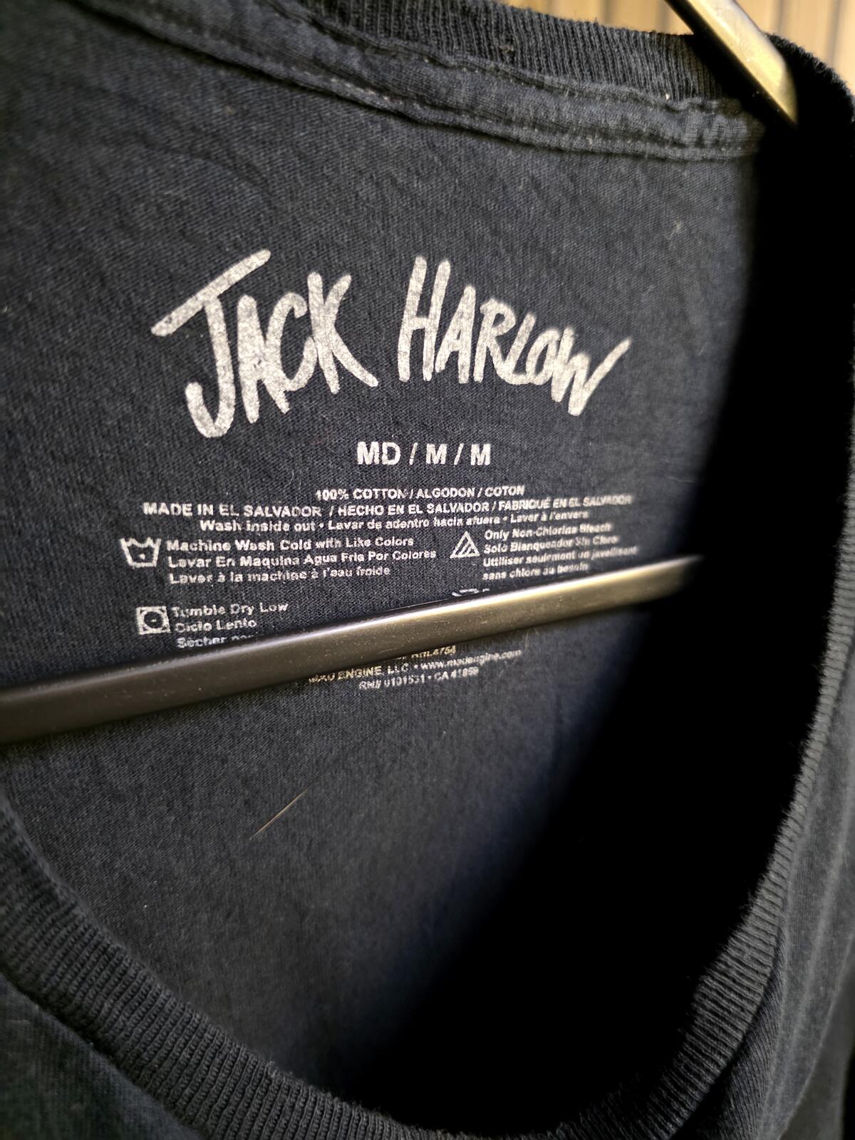 Jack Harlow T-Shirt Music Graphic Black Medium