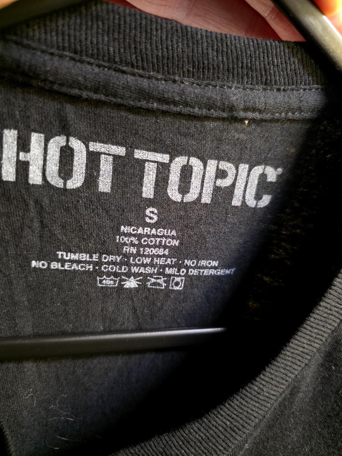 Hot Topic Can I Pet Your Cat? Graphic T-Shirt Black Small