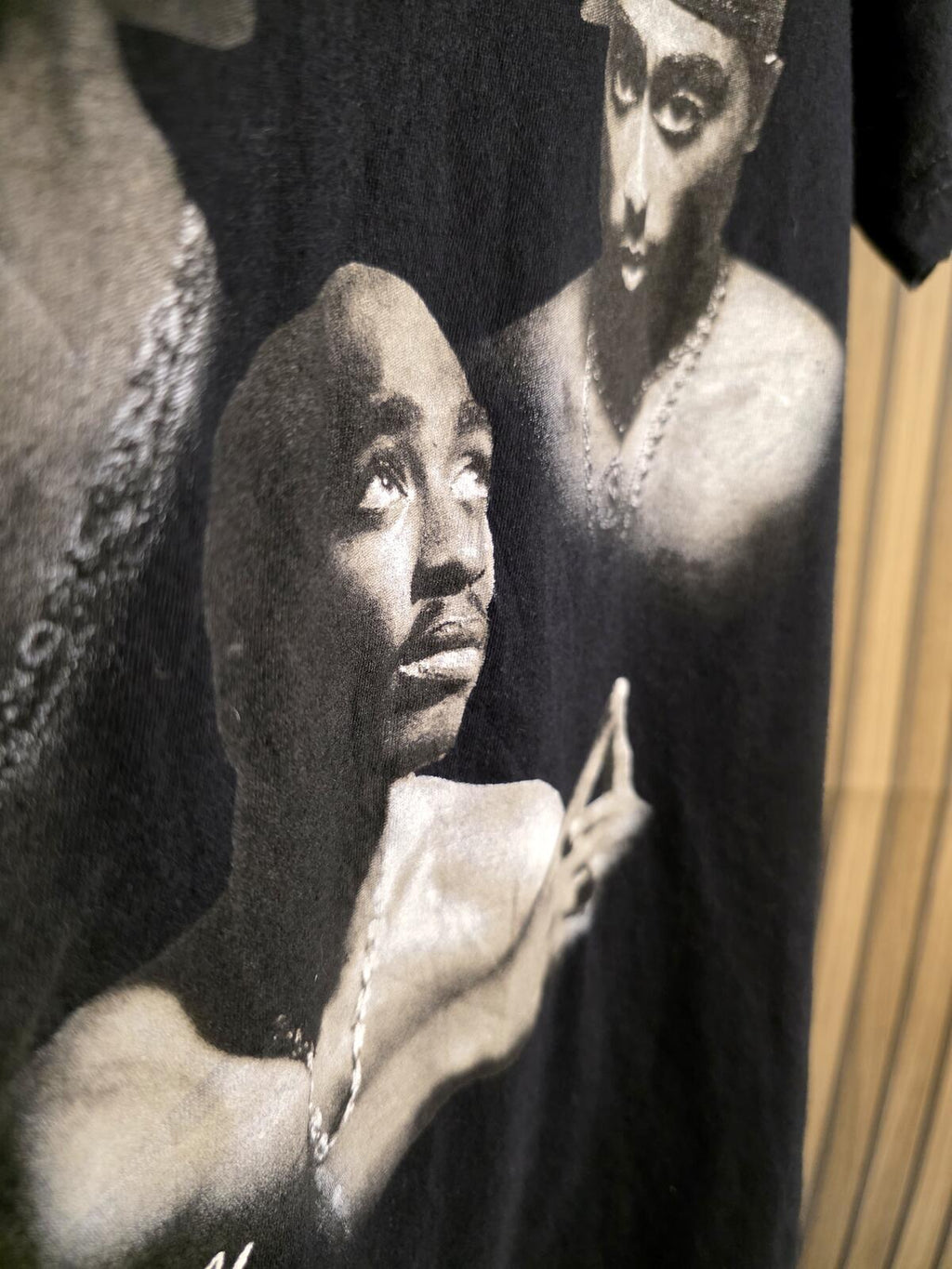 2PAC Tupac Graphic T-Shirt Black Size S