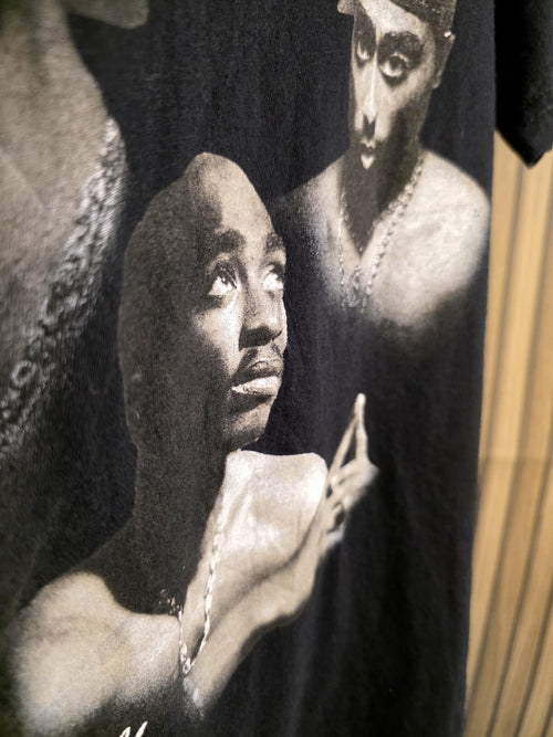 2PAC Tupac Graphic T-Shirt Black Size S
