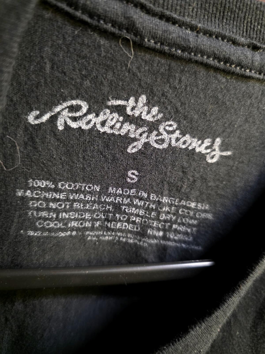The Rolling Stones North American Tour 1975 Graphic T-Shirt Black Small