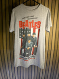 The Beatles American Tour 1964 Graphic T-Shirt Grey Size S