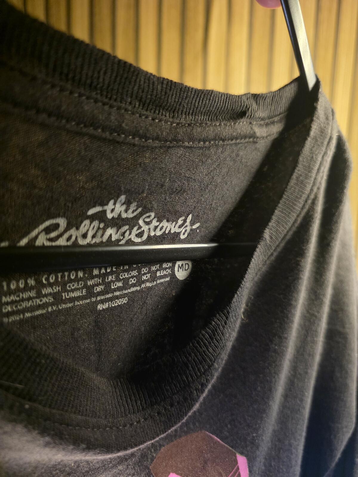 The Rolling Stones Hackney Diamonds Tour 2023 Black Graphic T-Shirt Medium