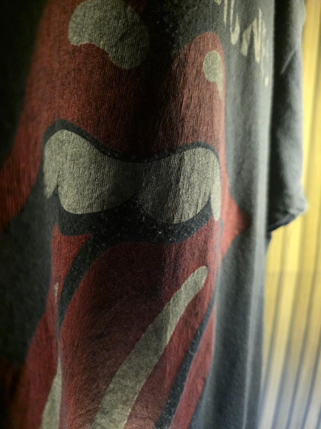 The Rolling Stones 1975 US Tour T-shirt Black Medium