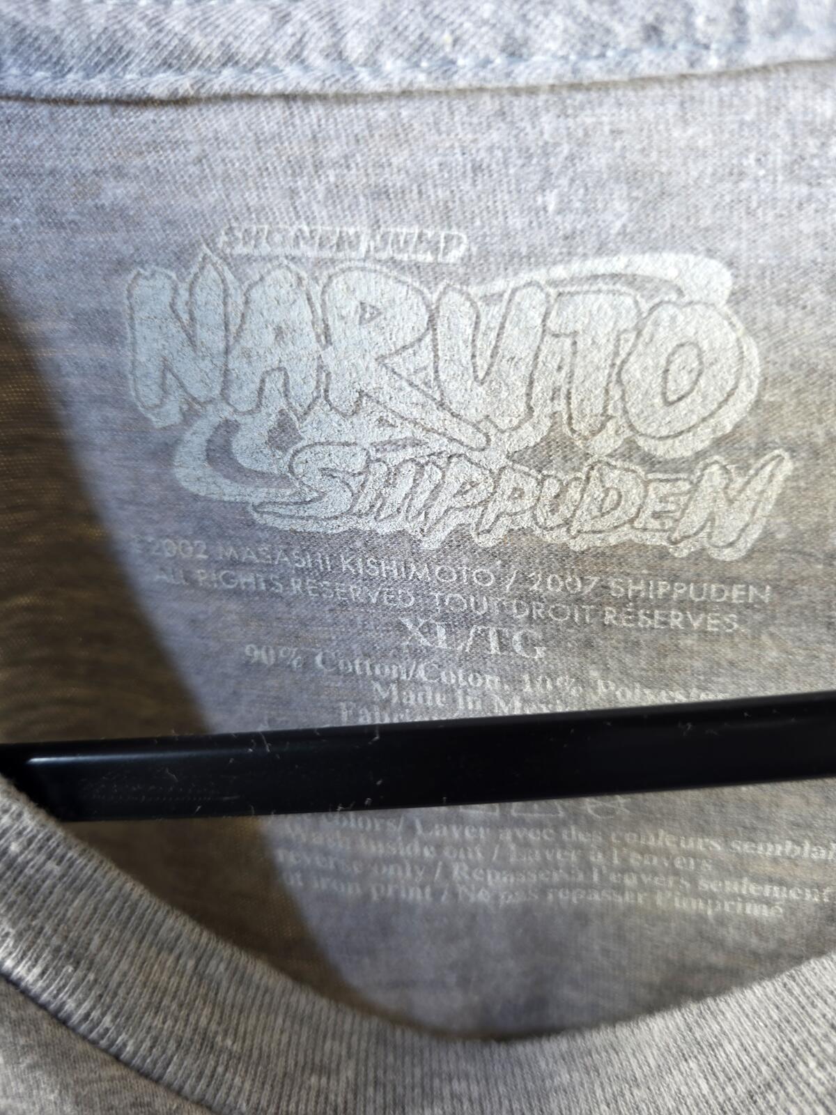Naruto Shippuden Graphic T-shirt Grey XL