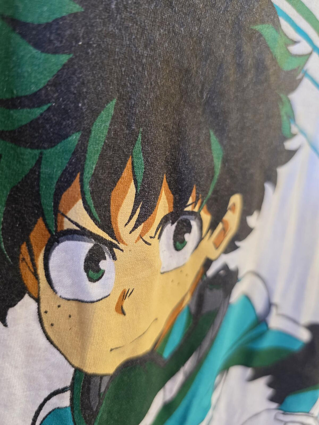 My Hero Academia Izuku Midoriya Graphic T-Shirt White Large