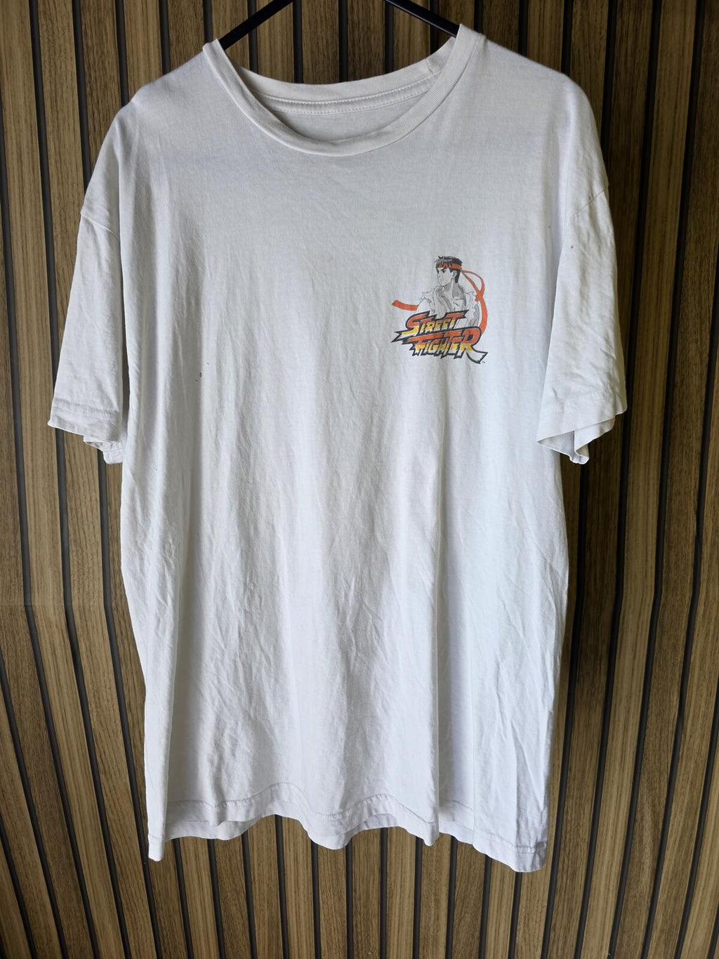 Street Fighter Ryu Graphic White T-Shirt Lage