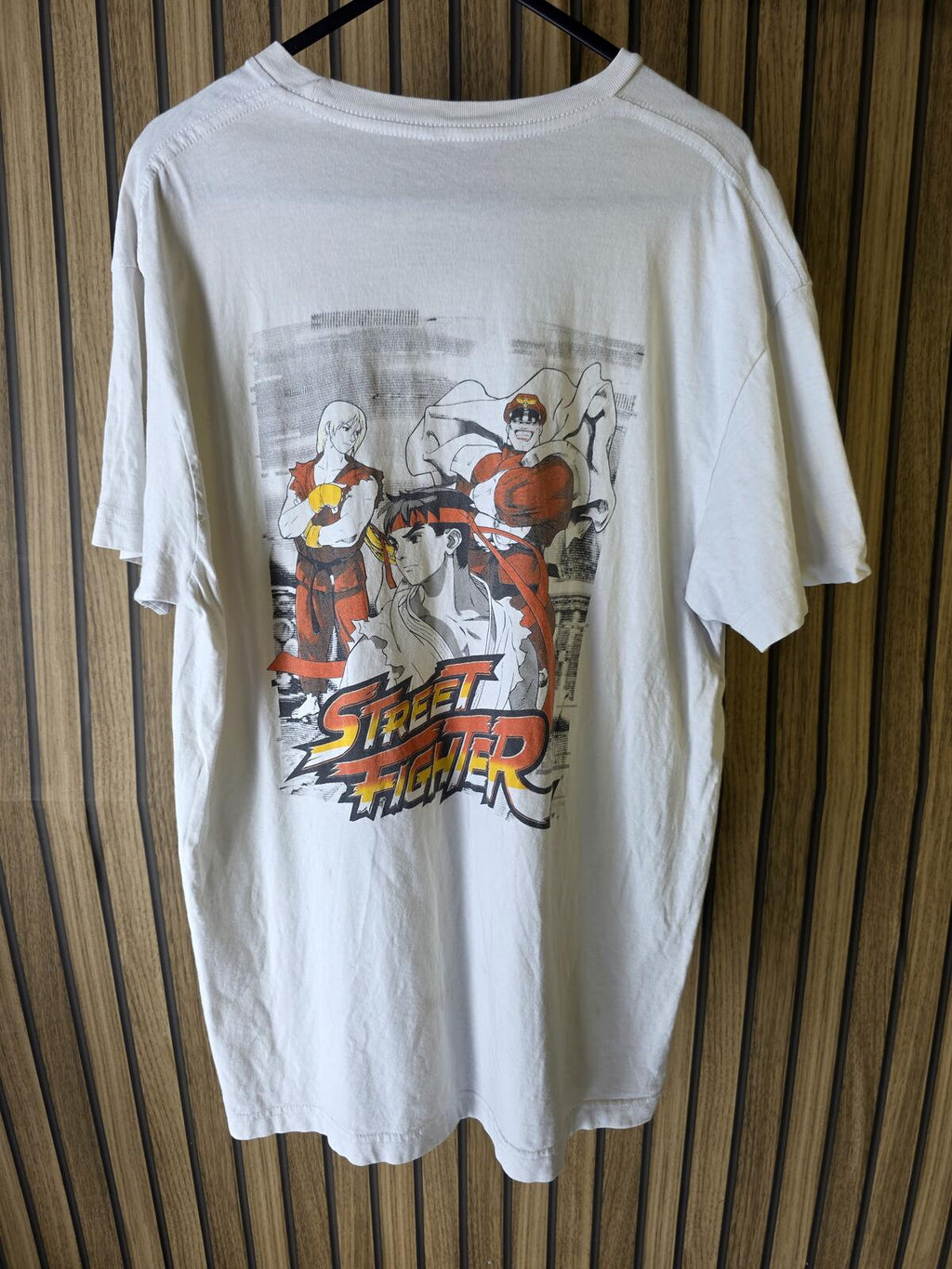 Street Fighter Ryu Graphic White T-Shirt Lage