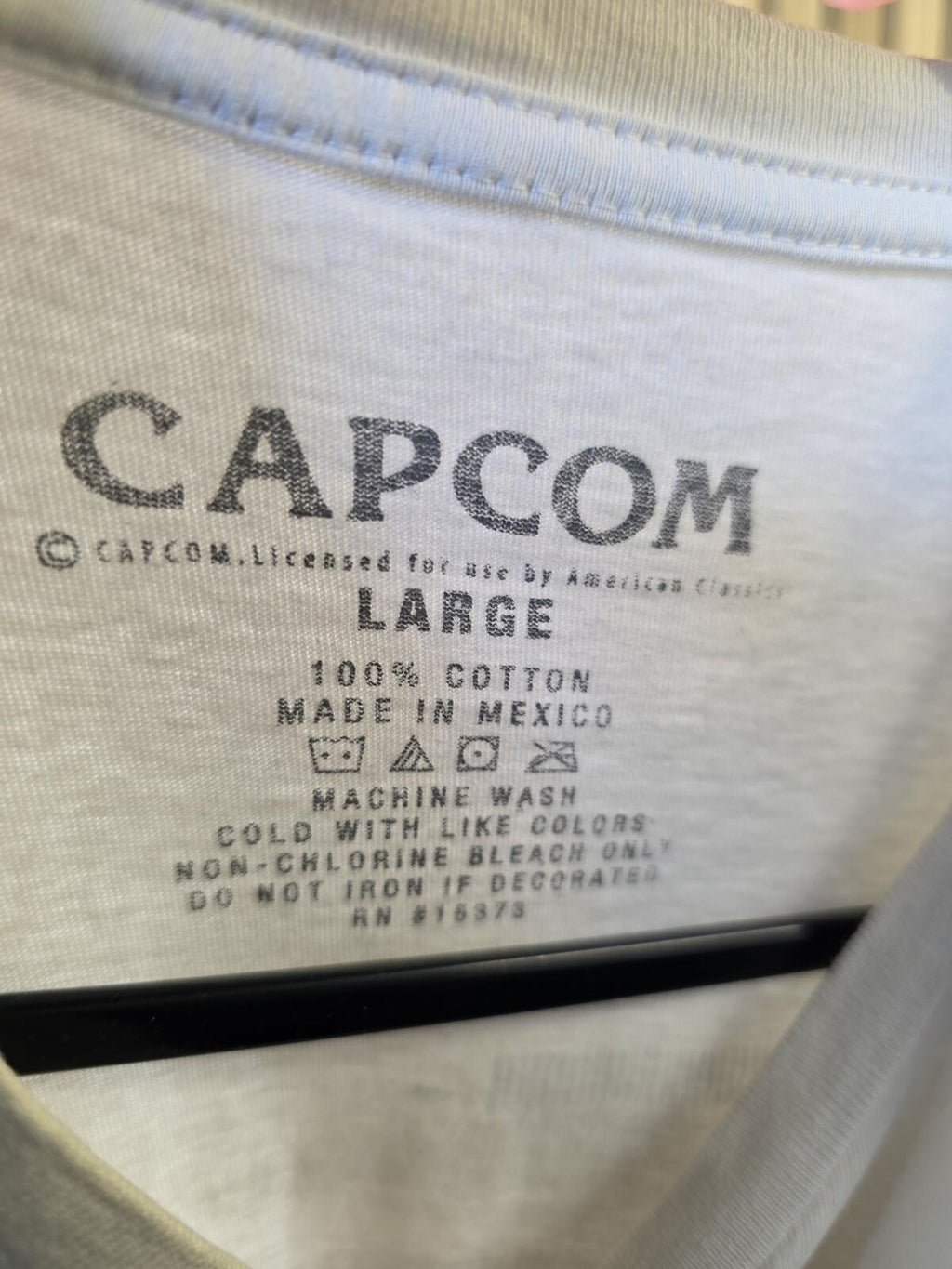 Street Fighter Ryu Graphic White T-Shirt Lage