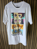 Demon Slayer Anime Graphic T-Shirt White Medium