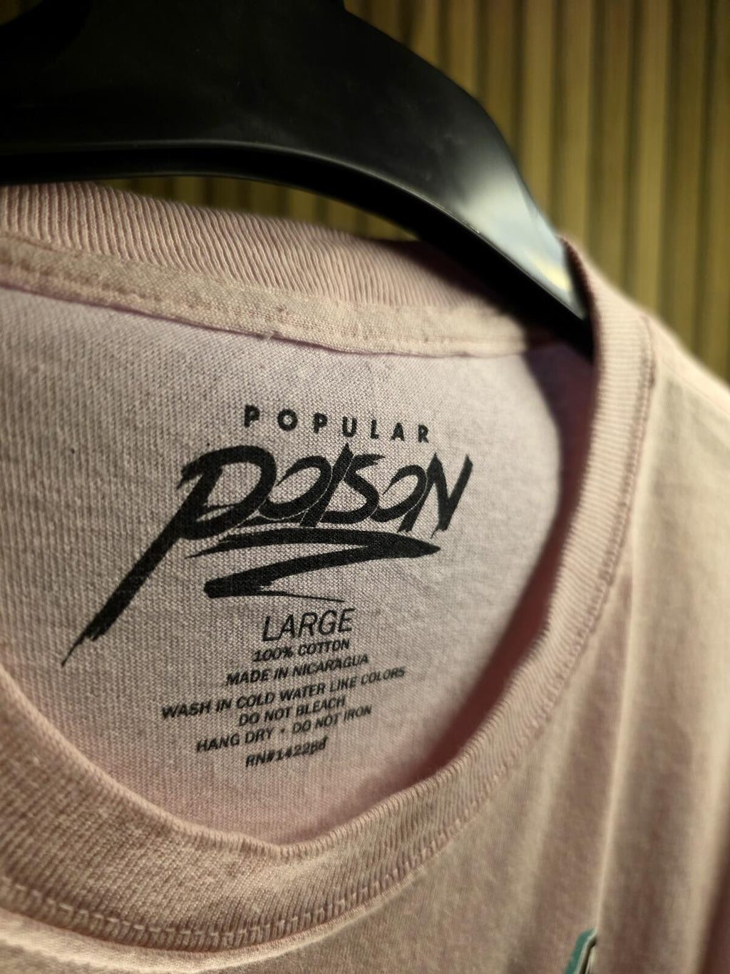 Popular Poison Vagay Vibes Graphic T-Shirt Pink Large