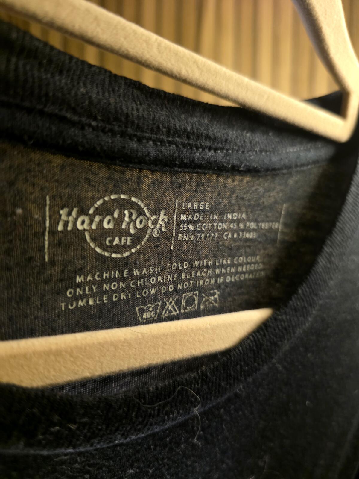 Hard Rock Cafe Maui Black Graphic T-Shirt Large