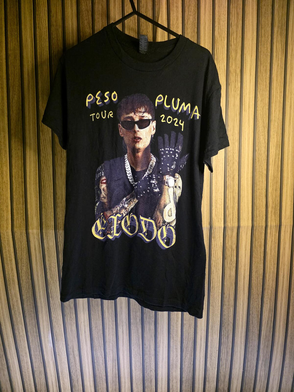 Peso Pluma ETODO Tour 2024 Graphic T-Shirt Black Small