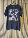 Shinedown Black Heavy Cotton Tour T-Shirt Size S