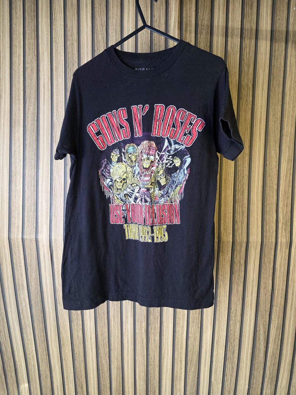 Guns N' Roses Use Your Illusion Tour 1991 Black T-shirt Small