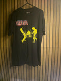 Nirvana Band T-Shirt Yellow Graphic Black Large