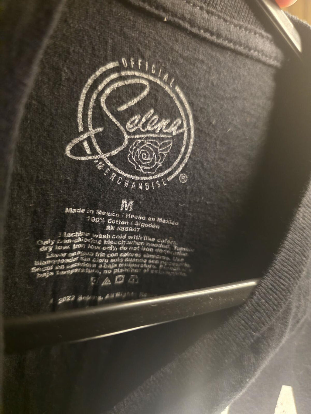 Selena Si Una Vez Graphic T-Shirt Black Medium