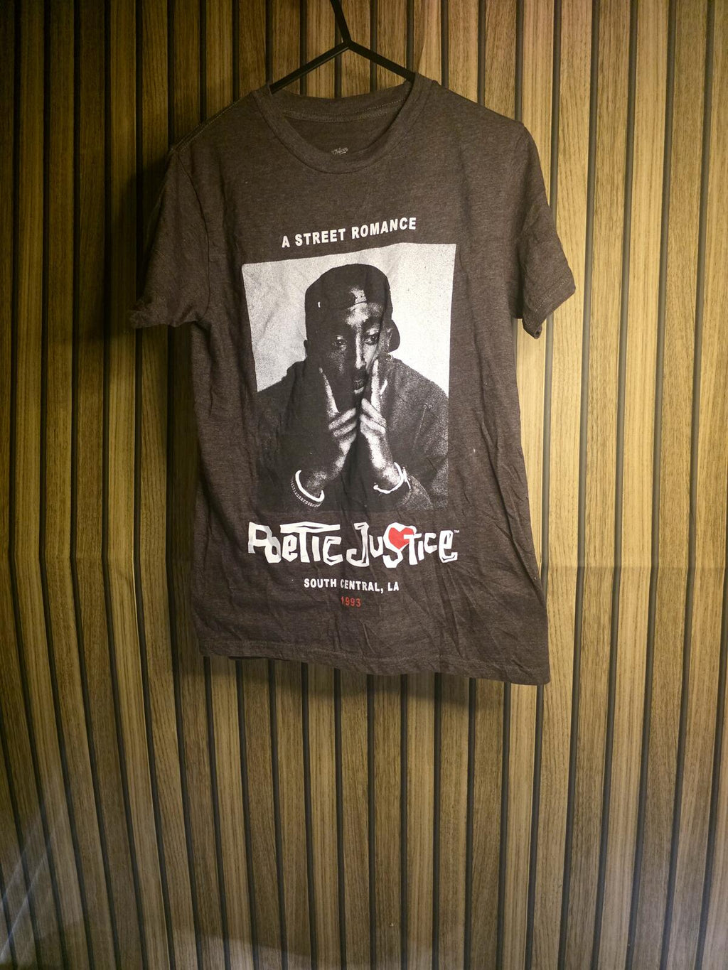 Poetic Justice A Street Romance Graphic T-Shirt Brown Small