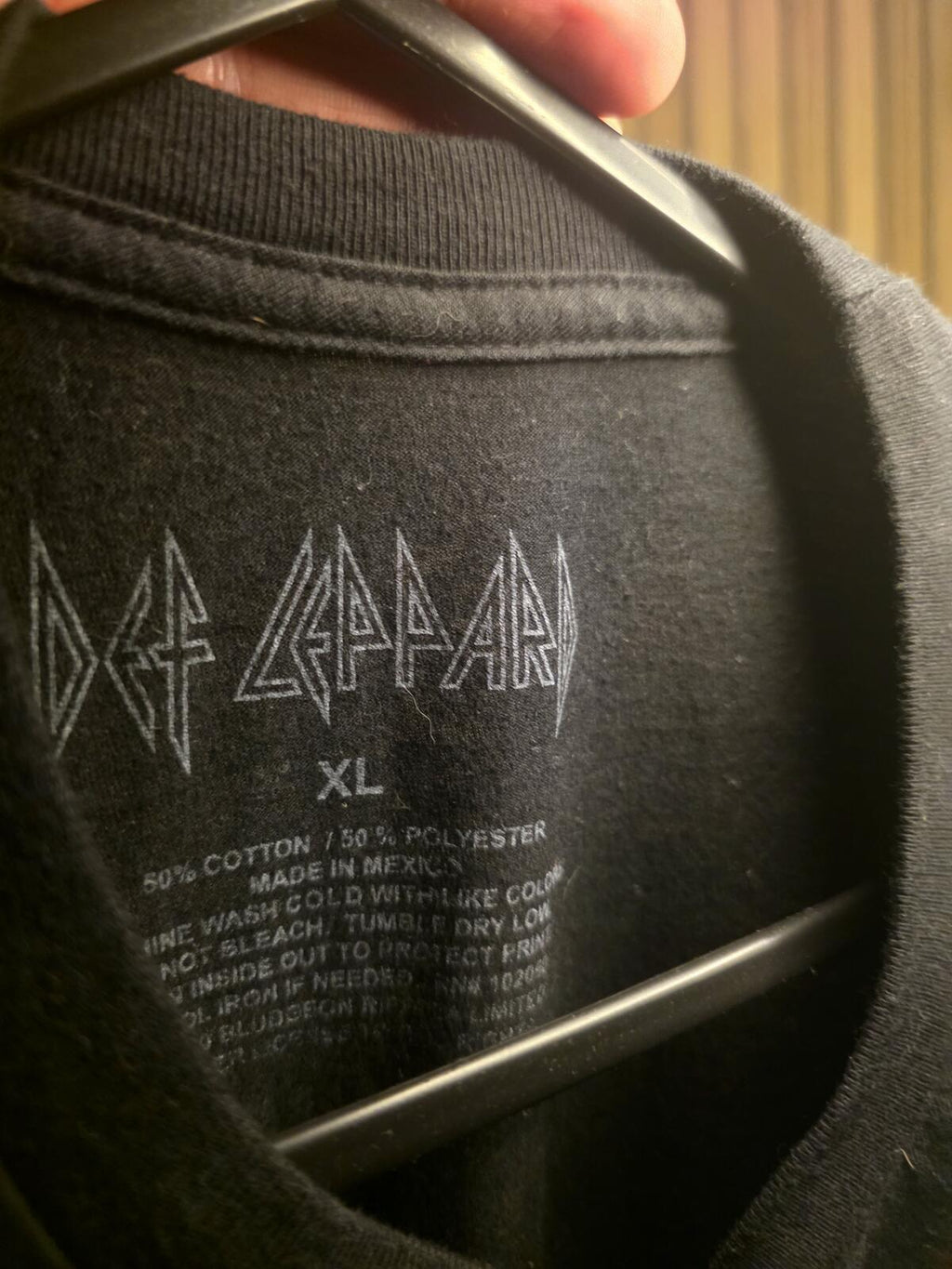 Def Leppard Band T-Shirt Black XL