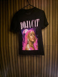 Doja Cat Graphic T-Shirt Black Pink Small