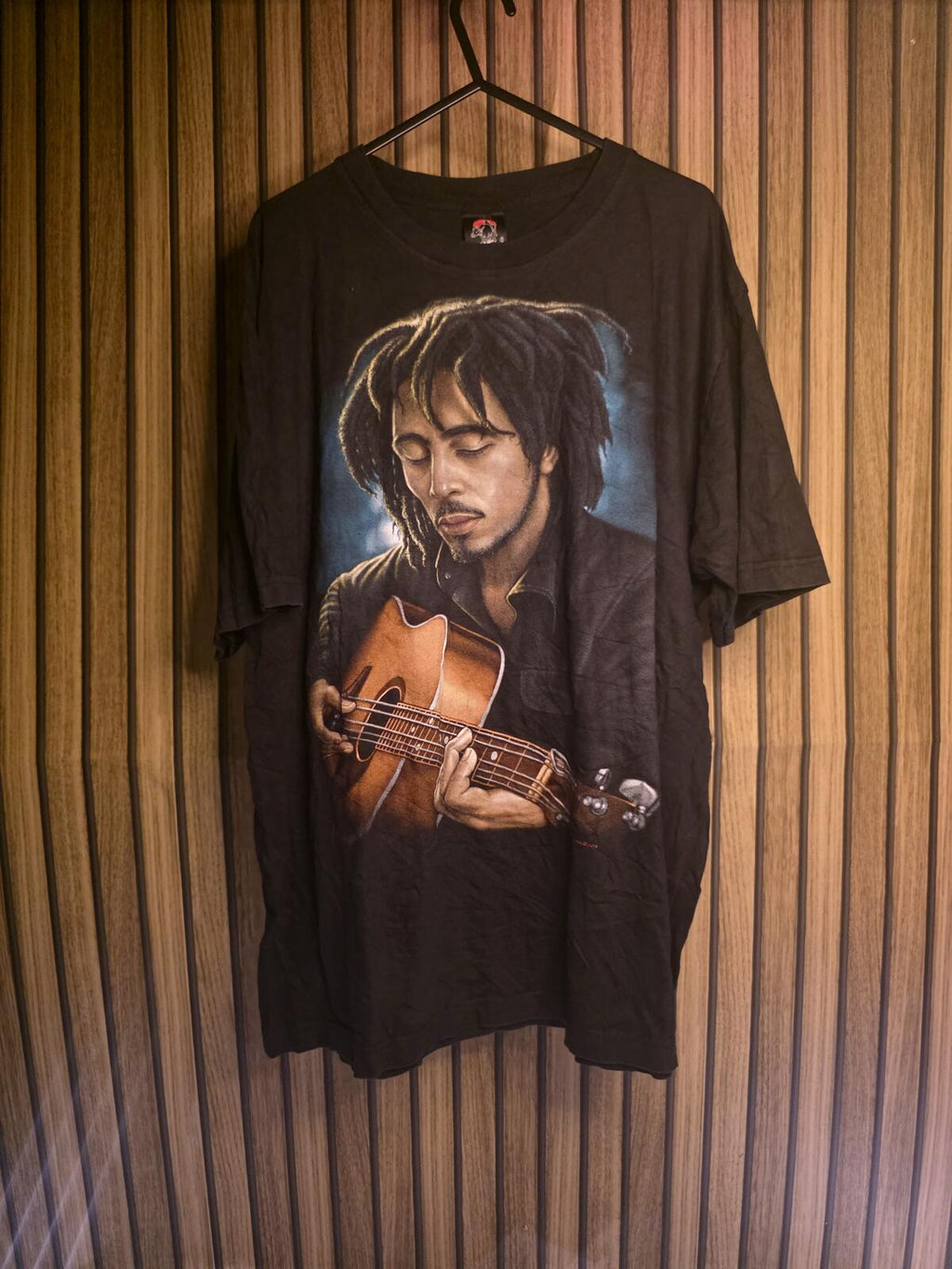 Bob Marley Graphic T-Shirt Black Size XL