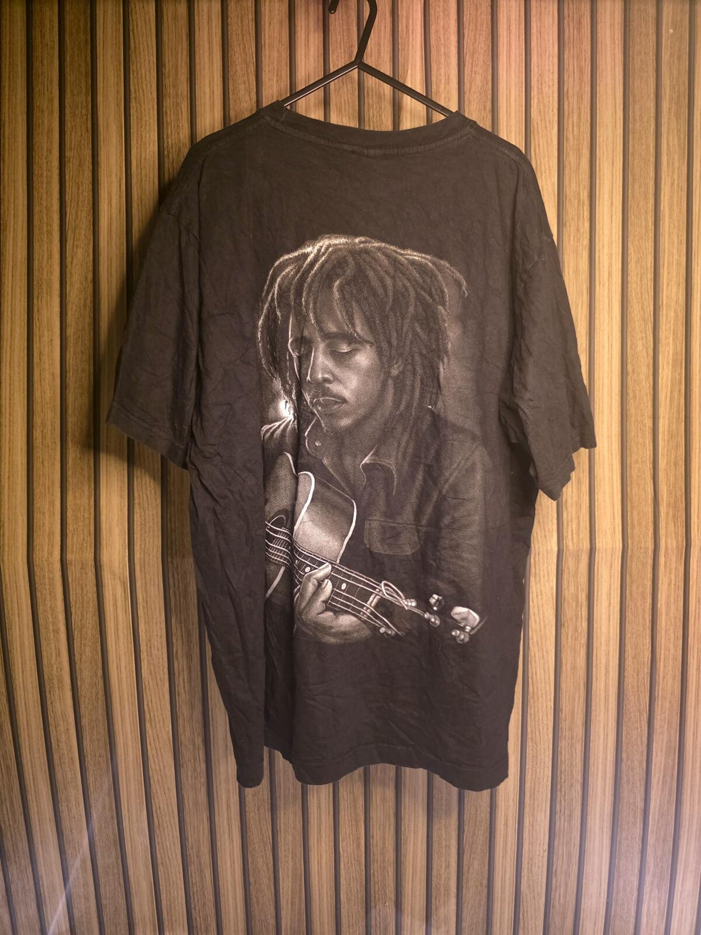 Bob Marley Graphic T-Shirt Black Size XL
