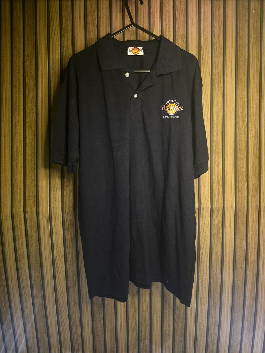 Hard Rock Cafe Kuala Lumpur Polo Shirt Black Size XL