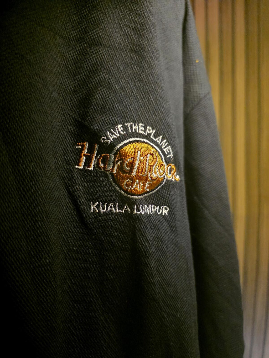 Hard Rock Cafe Kuala Lumpur Polo Shirt Black Size XL