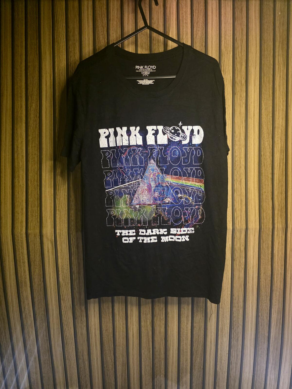 Pink Floyd The Dark Side of the Moon Graphic T-shirt Black Size S
