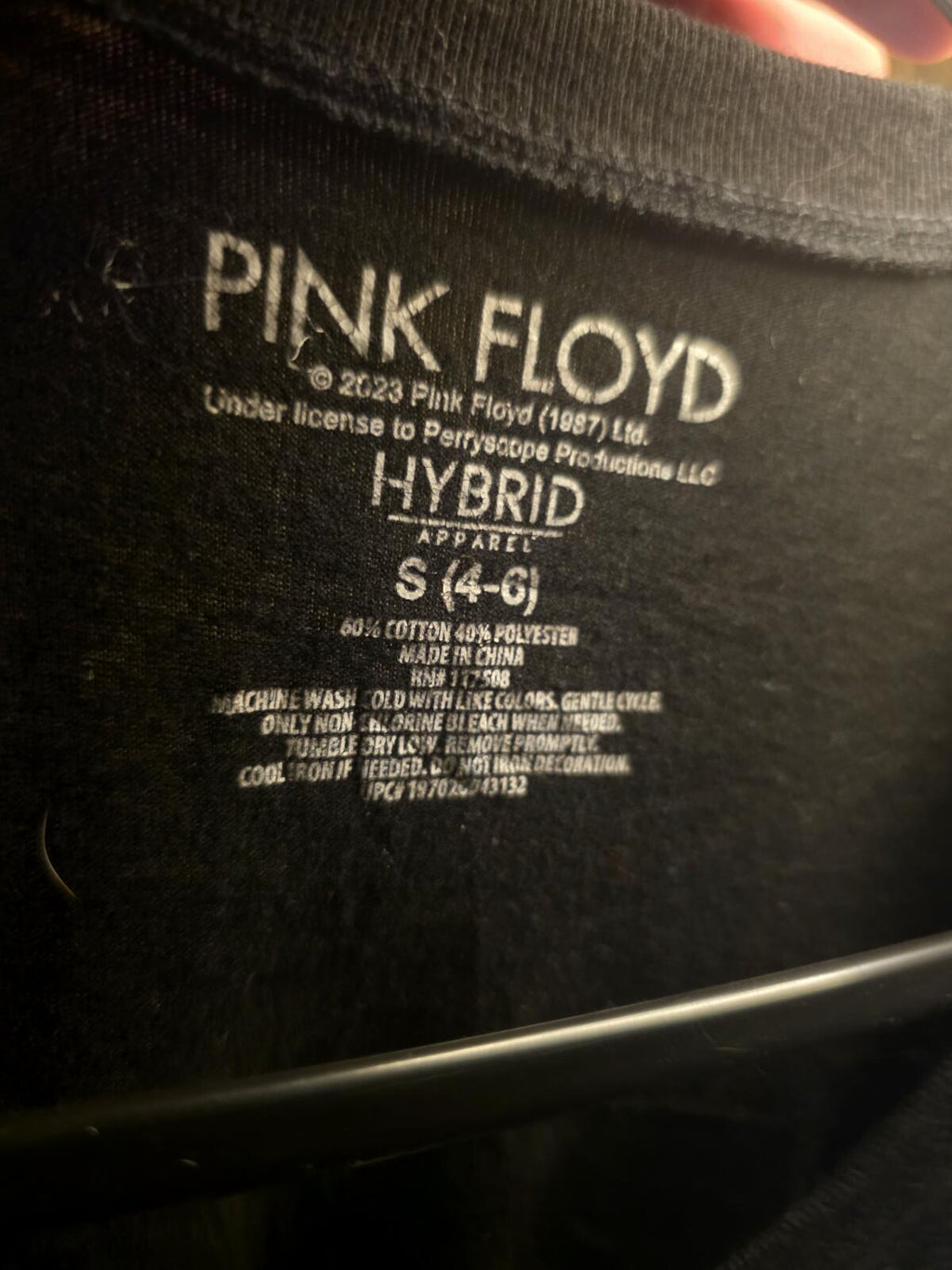 Pink Floyd The Dark Side of the Moon Graphic T-shirt Black Size S
