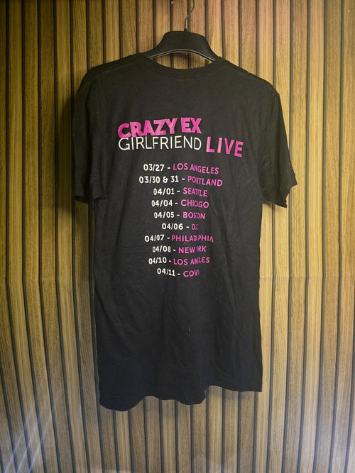 American Apparel Crazy Ex-Girlfriend Live Tour Graphic T-Shirt Black Medium