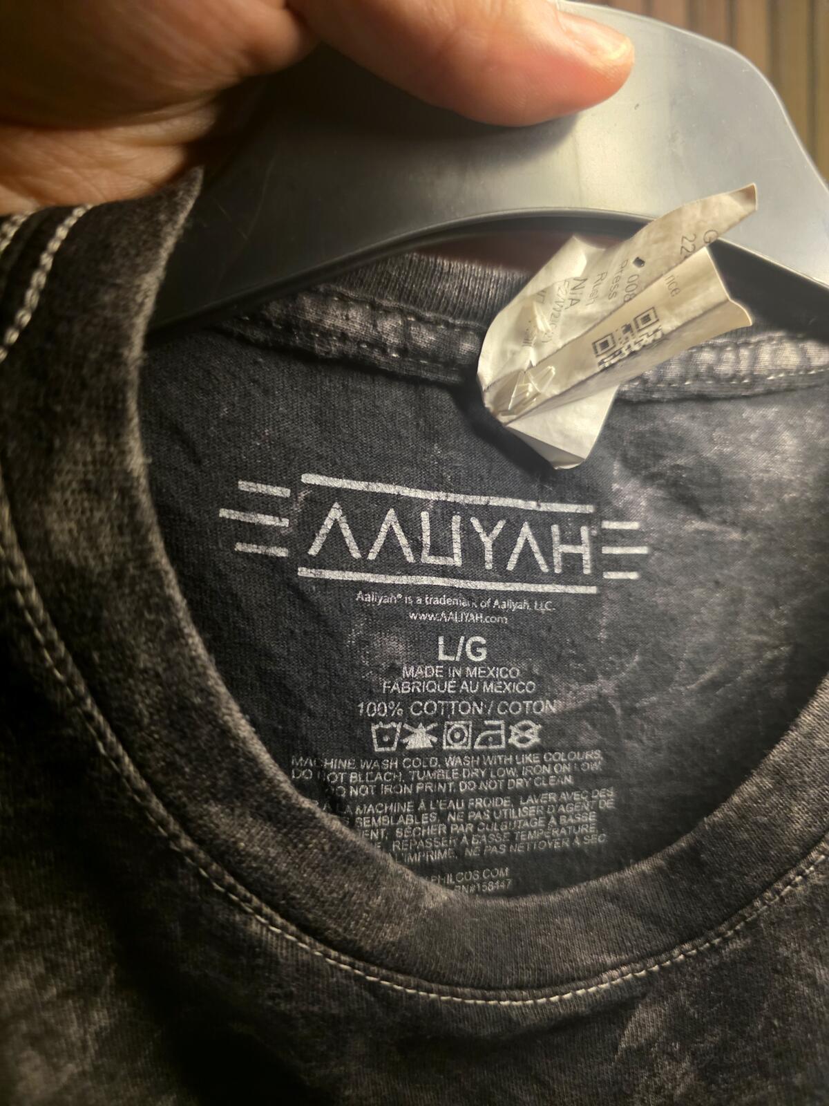Aaliyah Princess of R&B Graphic T-Shirt Black Large