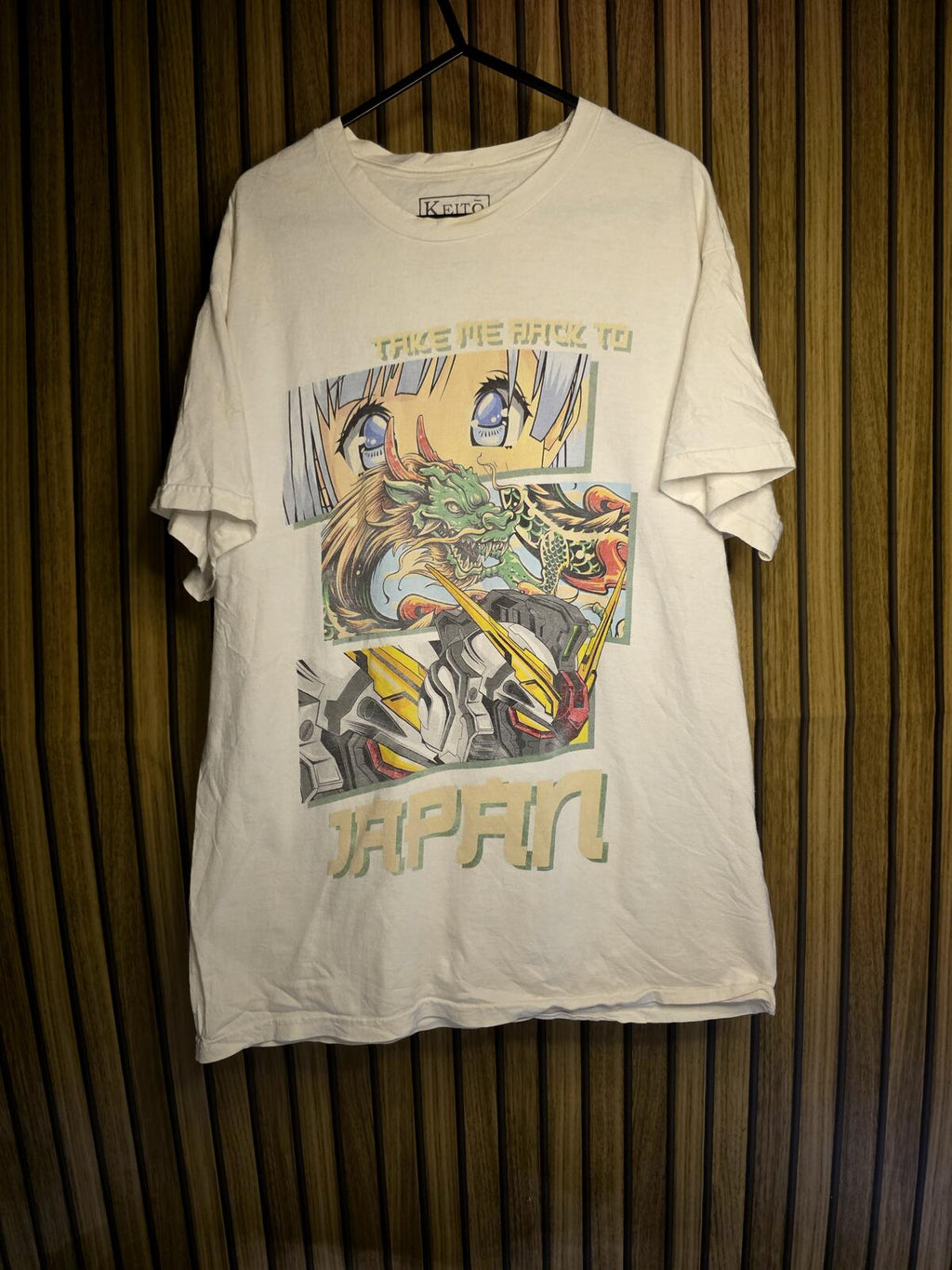 Keito Graphic T-Shirt Take Me Back to Japan White XL