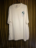 Vintage 90s The Playing Field White Graphic T-Shirt Earth Print Size XL