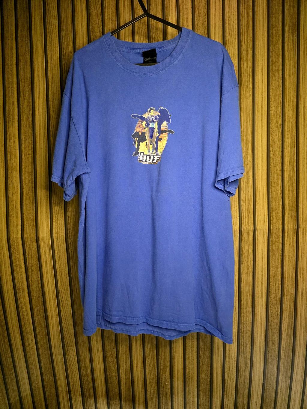 HUF Chun-Li Graphic T-Shirt Blue Large
