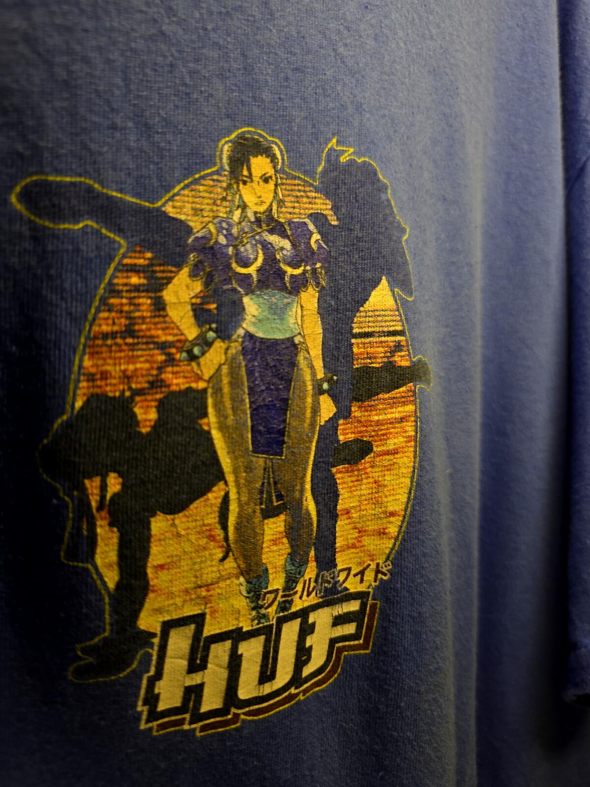 HUF Chun-Li Graphic T-Shirt Blue Large