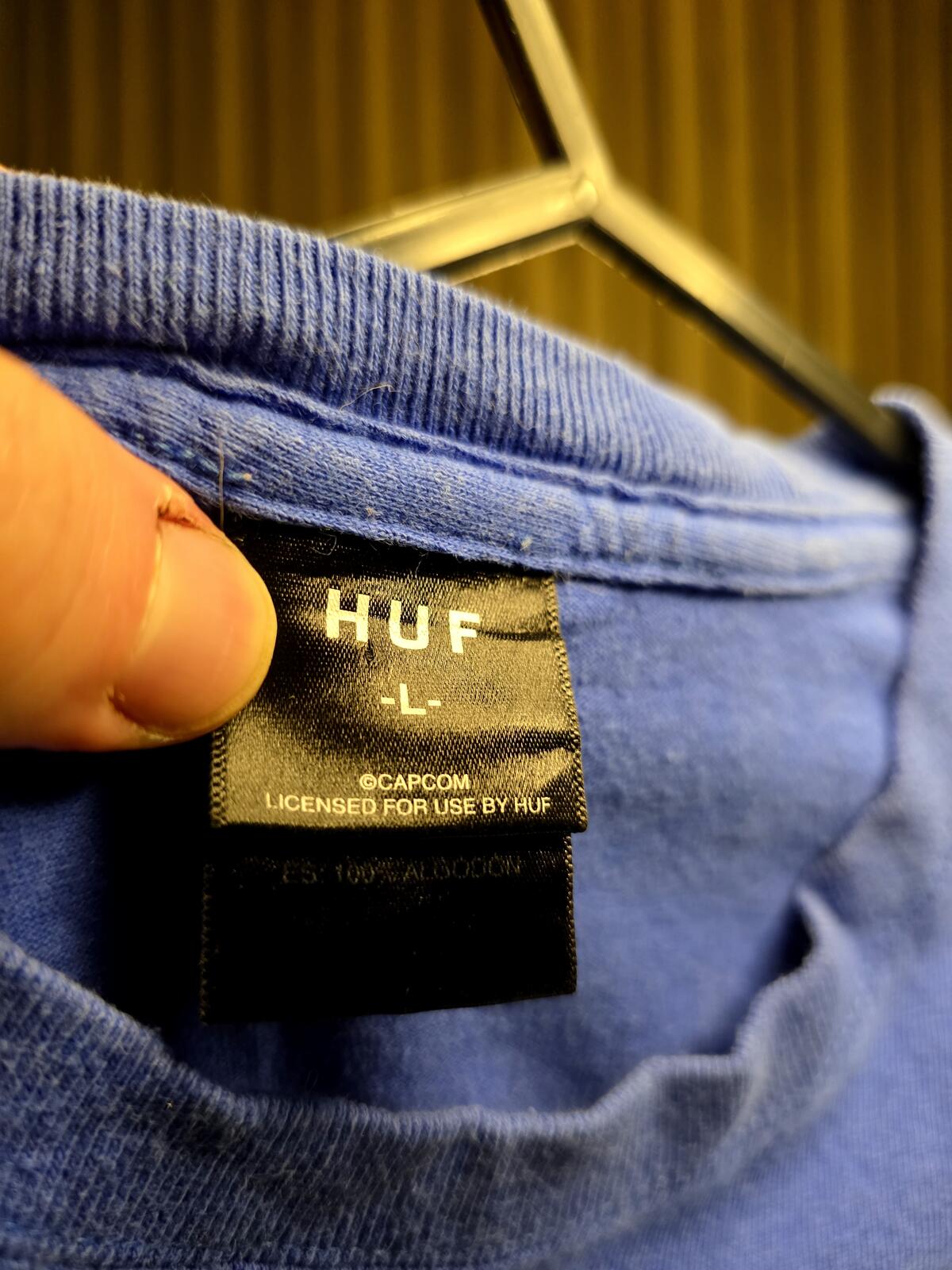 HUF Chun-Li Graphic T-Shirt Blue Large