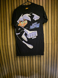 RARE 2009 Danny Phantom Black Graphic T-Shirt Cartoon Character Size M