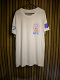 Anime T-Shirt White Purple Blue Regular Large