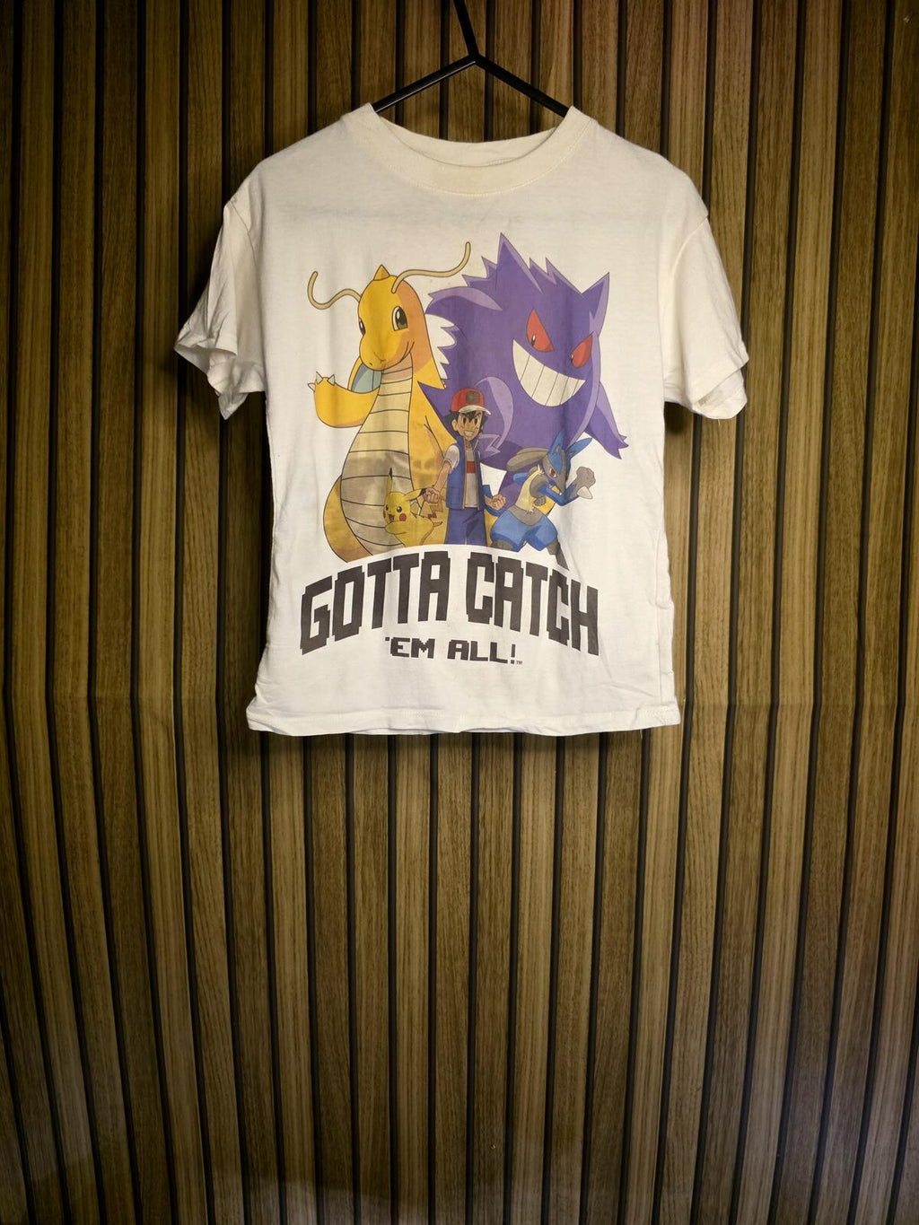 Pokémon Kids Gotta Catch 'Em All Graphic T-Shirt White Size 8