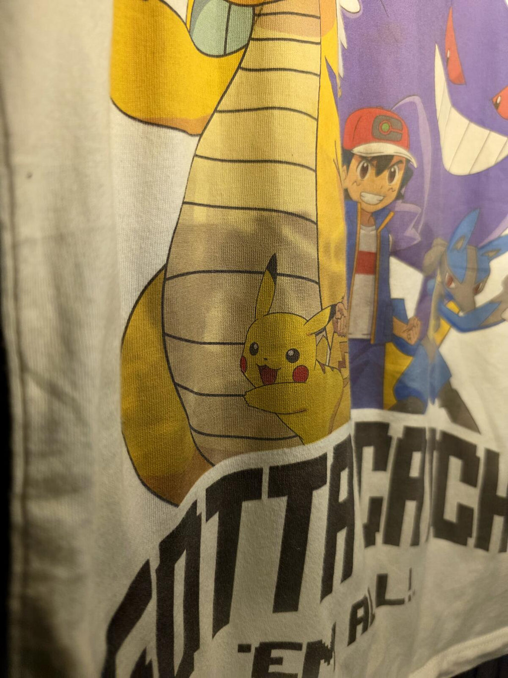 Pokémon Kids Gotta Catch 'Em All Graphic T-Shirt White Size 8